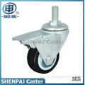 2.5"Black Nylon Threaded Stem Swivel Caster Wheel